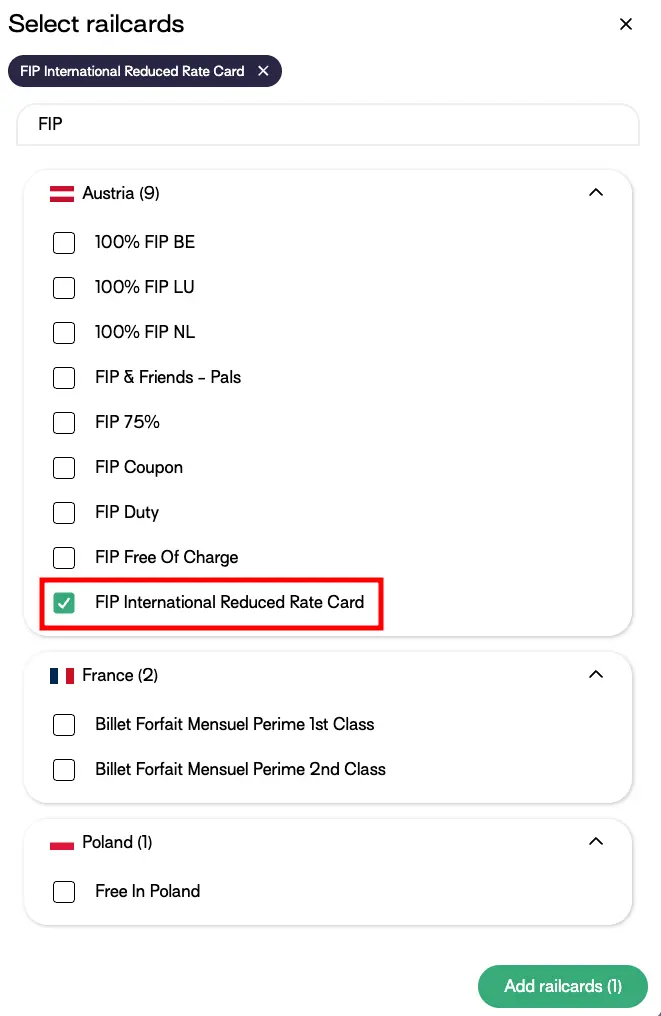 Step 2: Enter discount card.